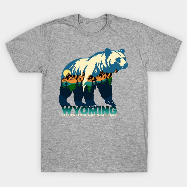 Yellowstone National Park - Bear T-Shirt by Adventures in Everyday Cooking